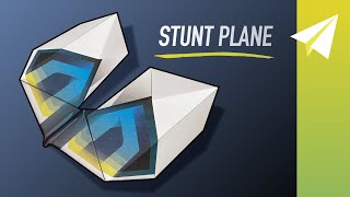 Awesome STUNT Paper Airplane Glider - How to Make U-01 Shard - Tutorial