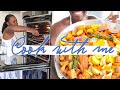 COOK & CLEAN WITH ME| BBQ CHICKEN & VEGETABLE (HAITIAN STYLE)