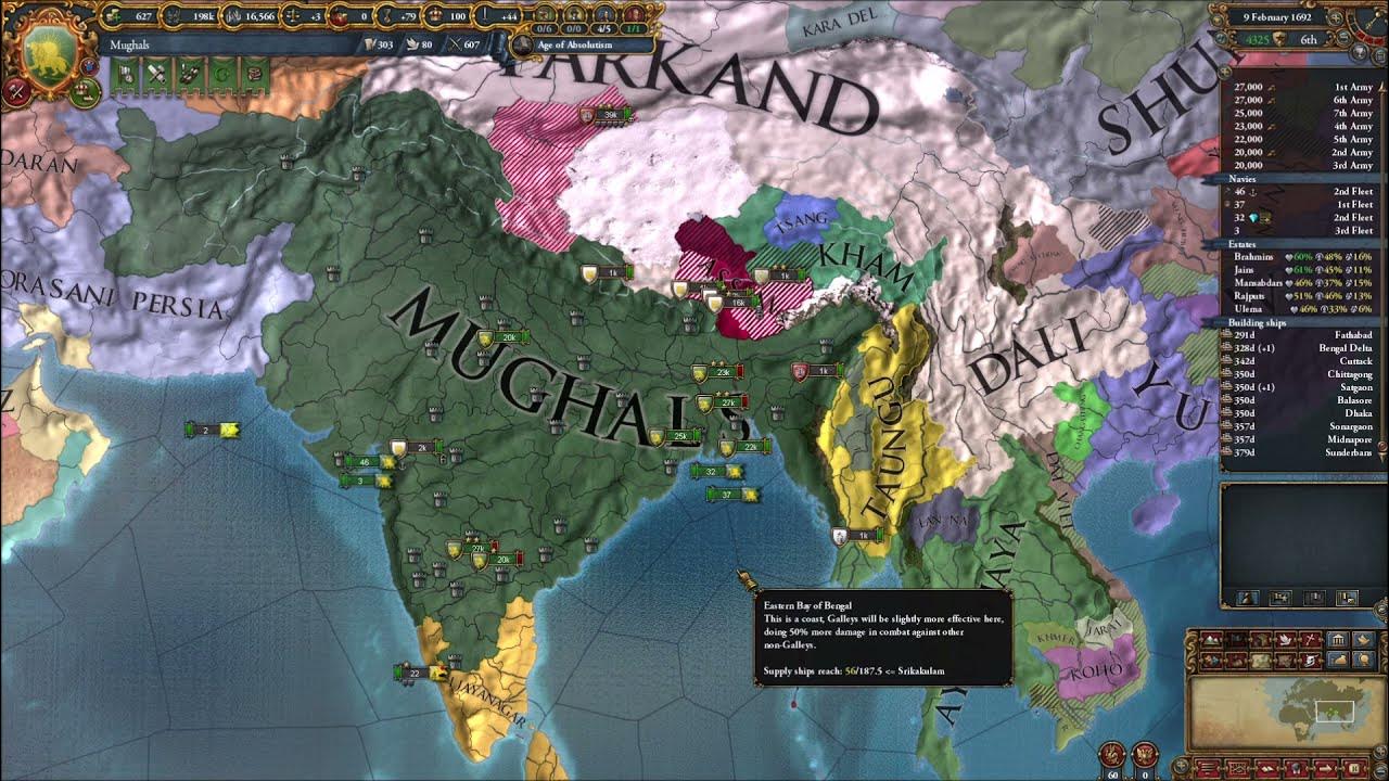 Europa Universalis IV Delhi/Mughals Episode 30 The Burma Campaign YouTube
