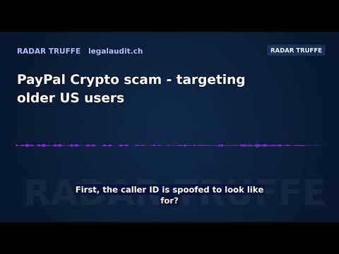 PayPal Crypto scam — targeting older US users