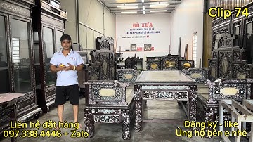 ghế minh đế, bàn nghi thờ, khay trà khảm ốc, lộc bình khảm ốc, khung ảnh thờ, đồ gỗ xưa sưu tầm ltk