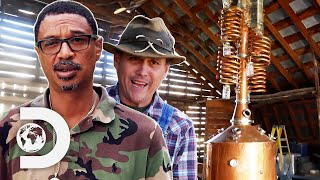Mike, Jerry & Richard Set up Their Still In A HIDDEN Location | Moonshiners Details