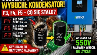Czy da się uratować ANENJI 6,2 kW? Wybuch kondensatora 500V