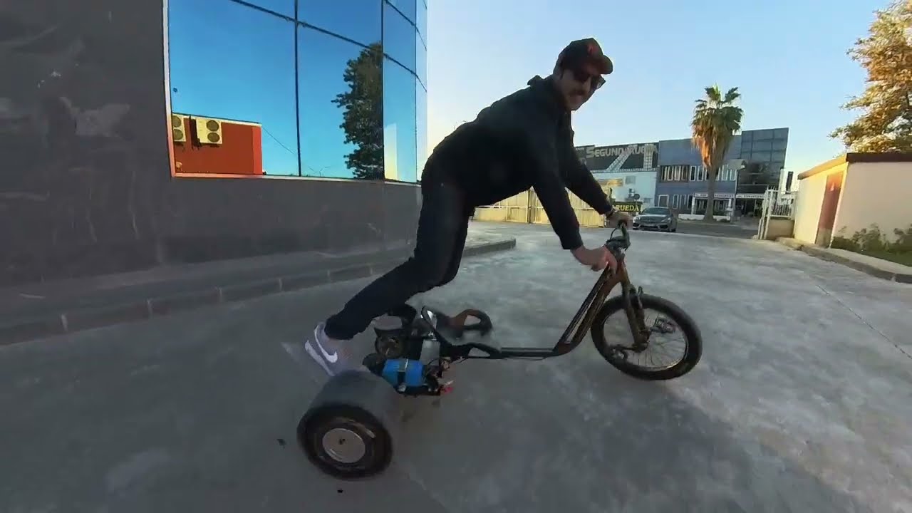 DRT × ELECTRIC TROPHY SHOT SET UP Cheap Homemade Electric Drift Trike 60V 40km/h - YouTube