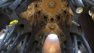 La Sagrada Familia Inside, Gaudi's Masterpiece, Barcelona, Spain/Гауди, Барселона