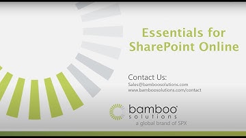 Essentials for SharePoint Online from Bamboo Solutions