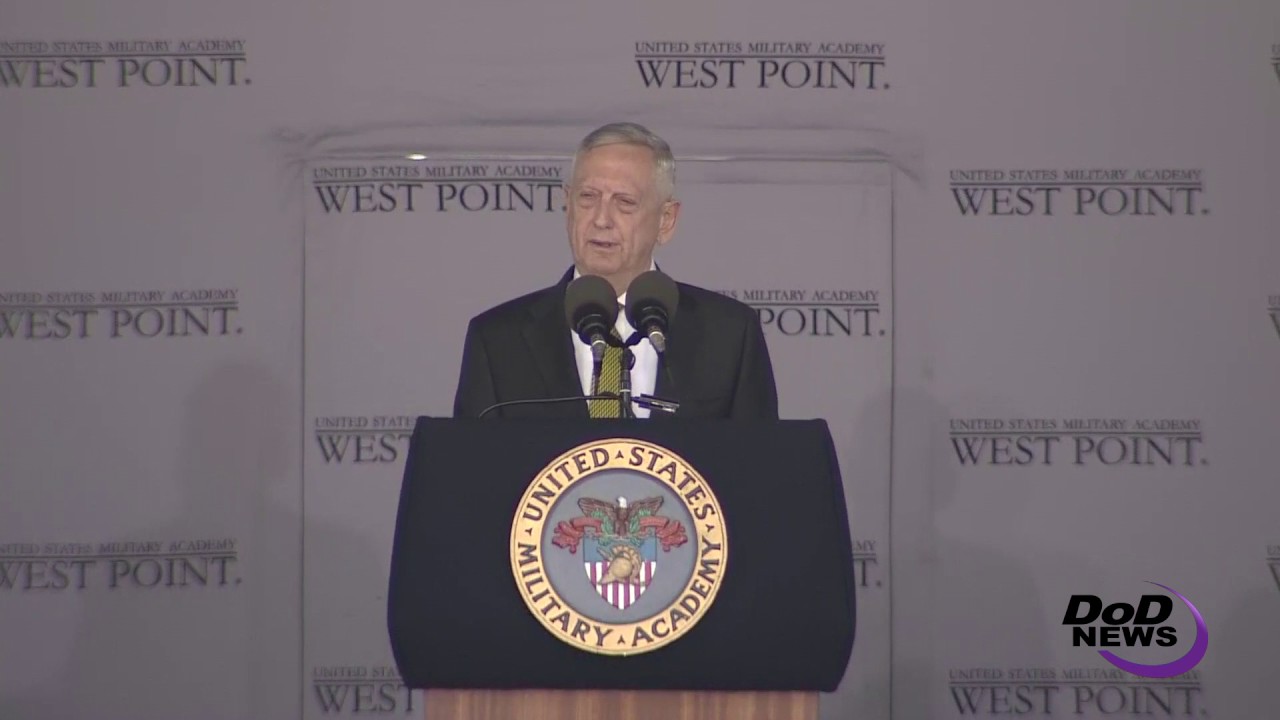 Mattis Addresses Leadership to U.S. Military Academy Graduates