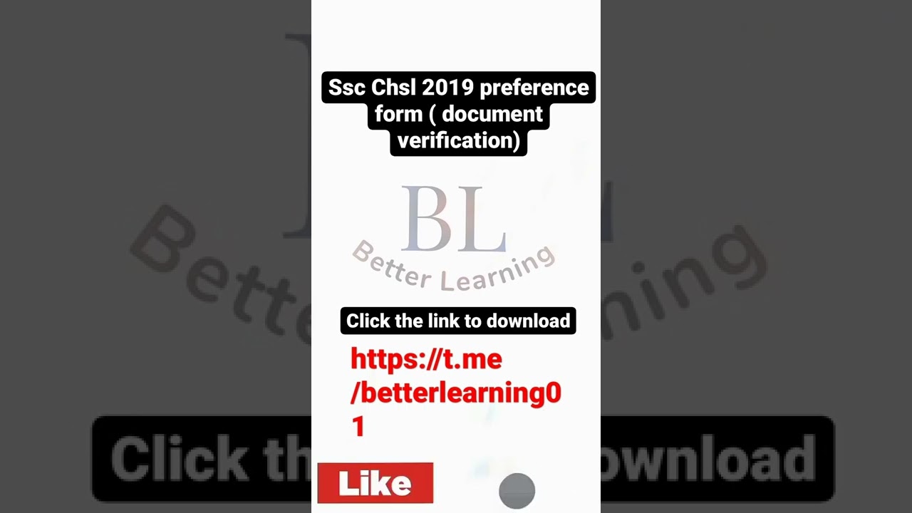 chsl preference form |chsl 2019 | chsl dv | document verification | chsl 2021 | cgl | ssc | mts