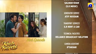 Khush Naseebi Episode 40 | Teaser | Osama Tahir | Syeda Tuba Anwar | Javed Sheikh | Review | Drama 