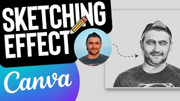 Turn A Photo Into Pencil Sketch with Ease In Canva | Sketching with Canva | Canva Tutorial