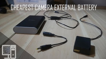 DSLR powered by USB battery charger