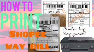 How to Print Shopee Waybill
