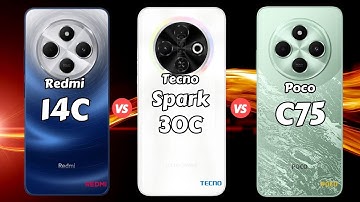 REDMI 14C vs TECNO Spark 30C vs POCO C75