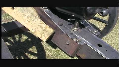Building a steel number 3 field carriage for a Civil War cannon