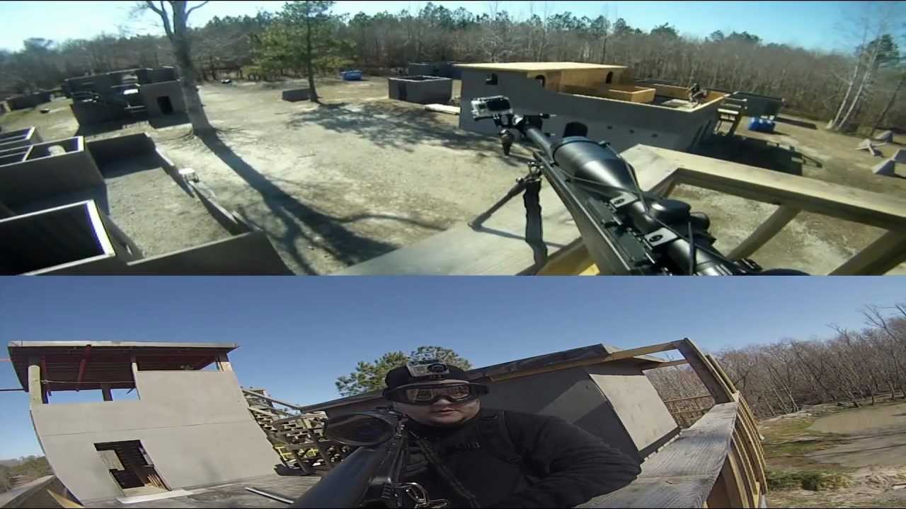 Ballahack Airsoft 2-9-13 ft. BRIGEXPLOSION split screen sniper chaos