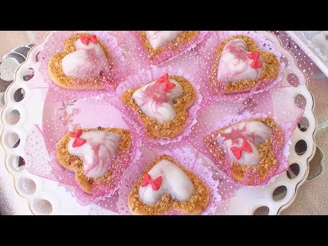 حلويات العيد 2019 قاطو قلوب الشوكولا بحشوة الفويتين لذييييذ جدا