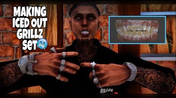 Making Iced Out Grillz Sets In GTA 5 RP (FiveM) | GTA Blender 3D Modeling