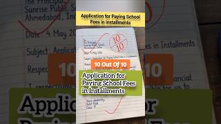 Application for Paying School Fees in Installments | Formal Fee Request Letter