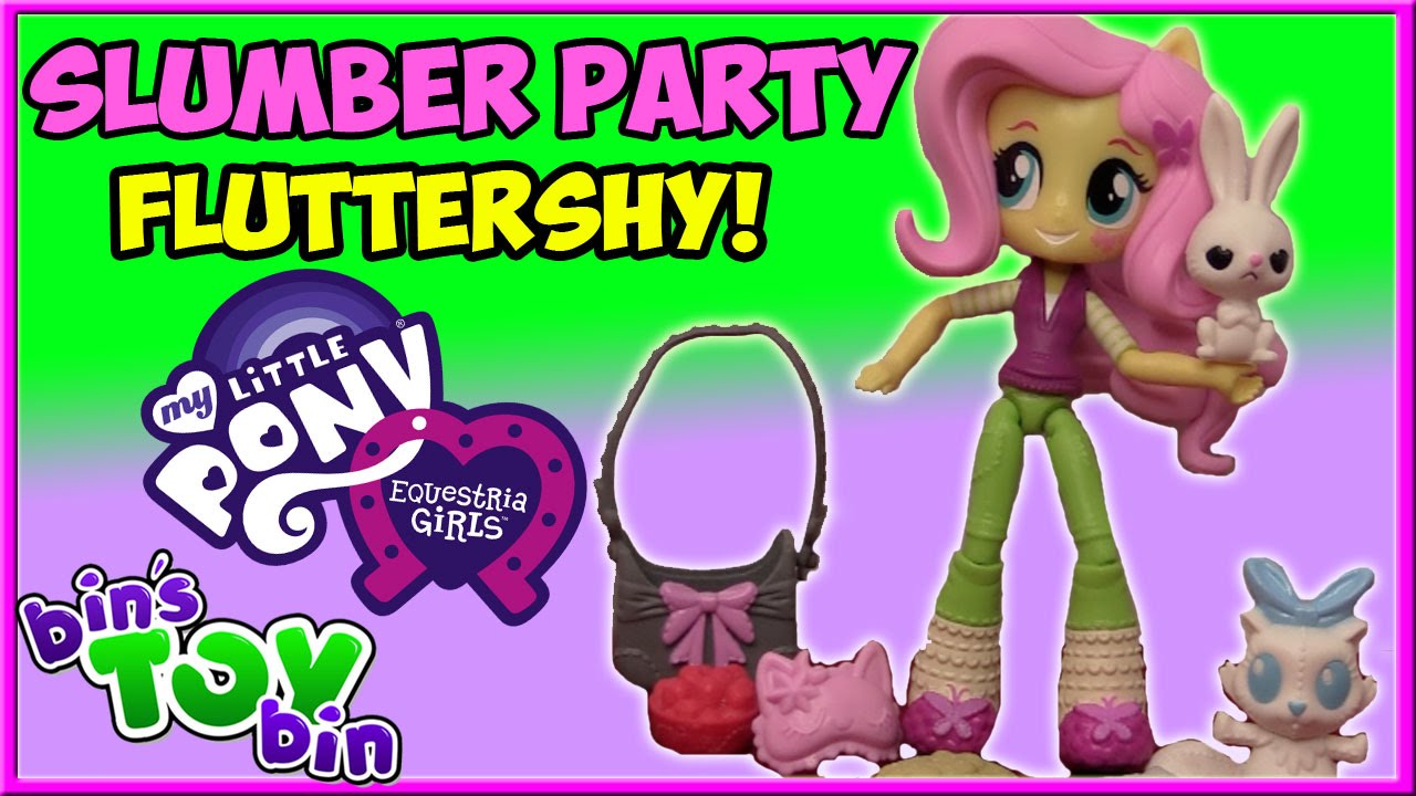 Fluttershy & Angel Bunny Slumber Party Equestria Girls My 