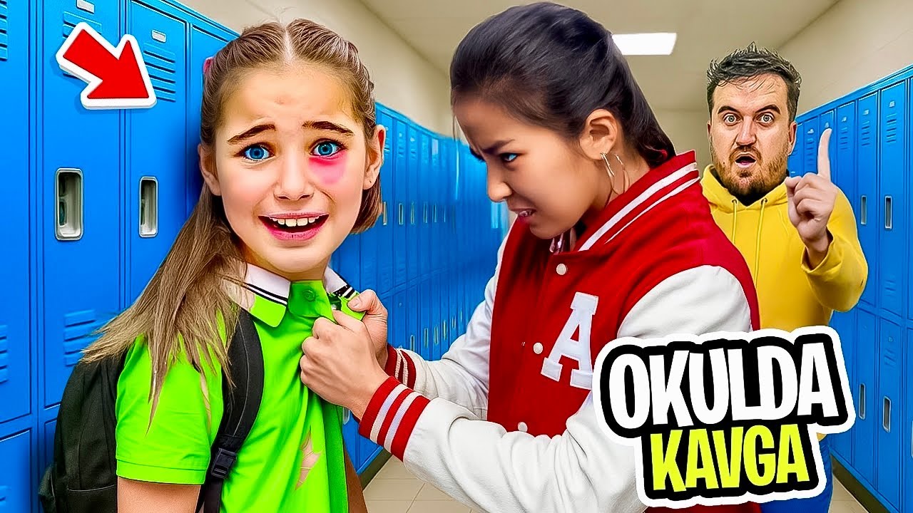ELİF SİNEM OKULDA KAVGA VAR DEDİ !! ANNEM VE BABAM OKULA BASKIN YAPTI !! 