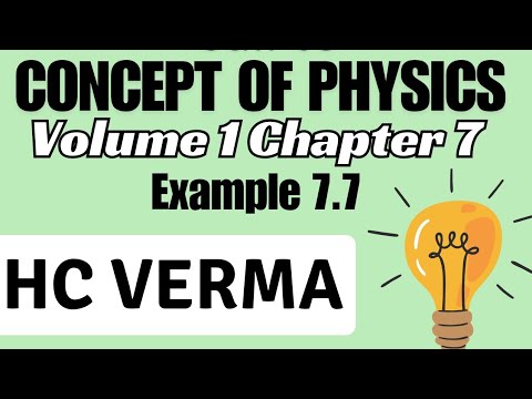 CONCEPT OF PHYSICS | VOLUME 1 | CHAPTER 7 | EXAMPLE 7.7 | H.C.VERMA ...