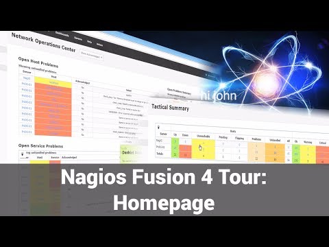 Nagios Fusion 4 Homepage