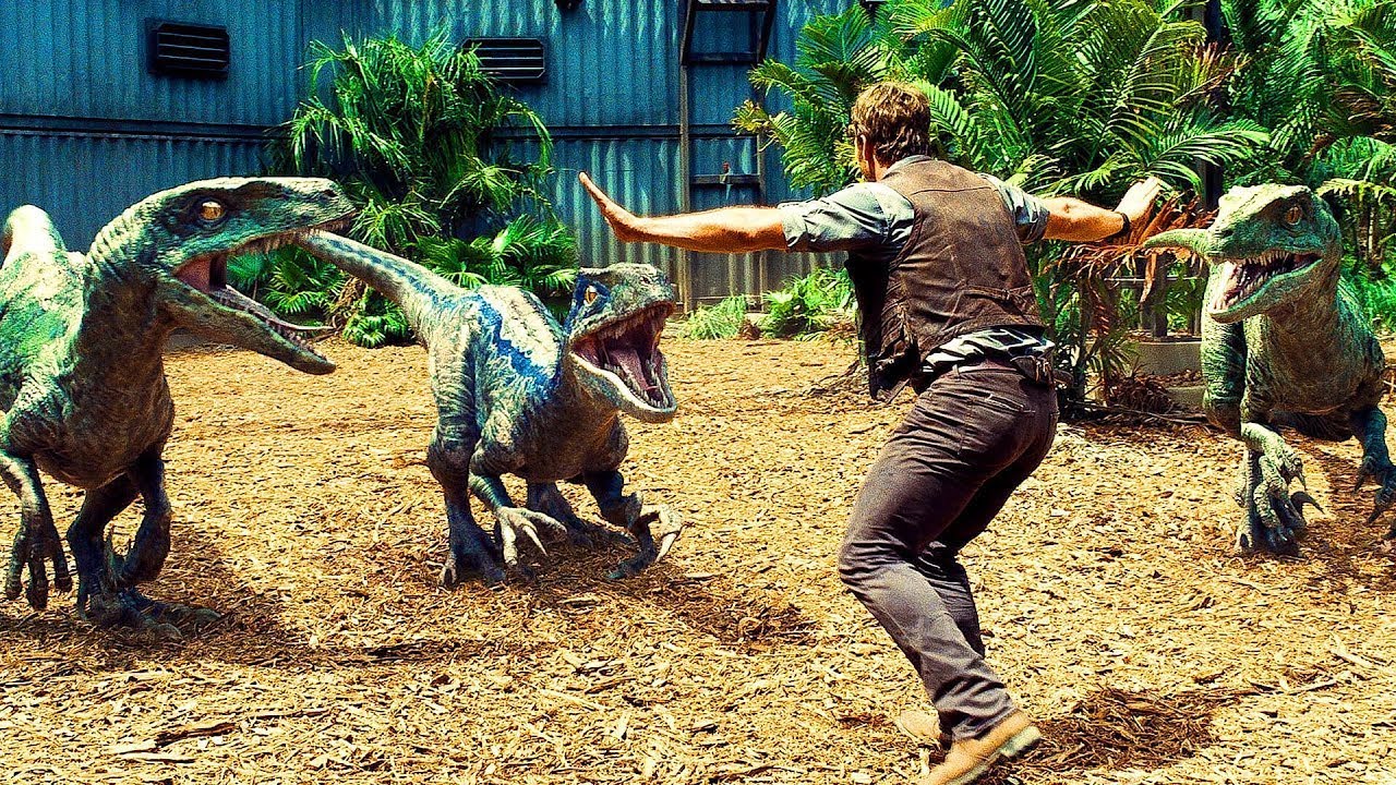 Raptors Scene Jurassic World 2015 Movie Clip Youtube 