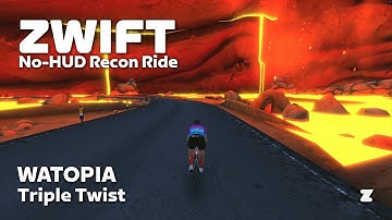 Zwift no-HUD recon: Triple Twist