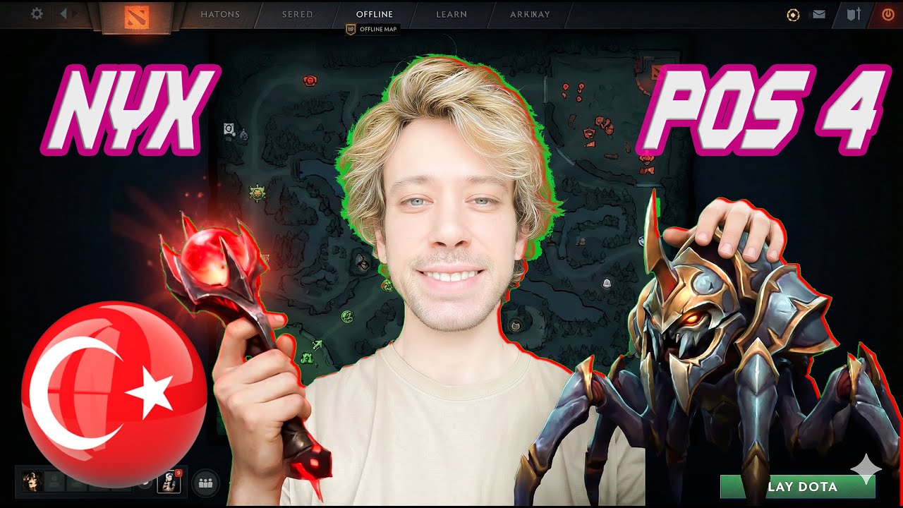 Dota 2 Türkçe TR | NYX Mid Lane | Dereceli / Immortal