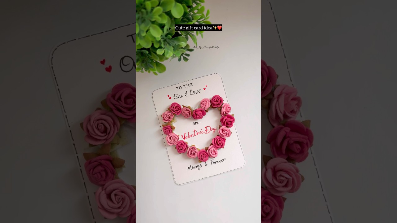 Handmade card for your loved ones | easy gift card ideas 