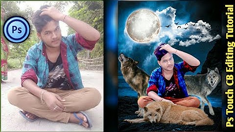 Ps Touch Wolf Darkness CB Tutorial | Moon Manipulation Photoshop cc tutorial | M.J.Sariful Islam
