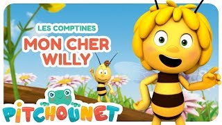 FRÈRE JACQUES - MAYA CHANTE MON CHER WILLY - DESSIN ANIME ET COMPTINE POUR ENFANT - PITCHOUNET