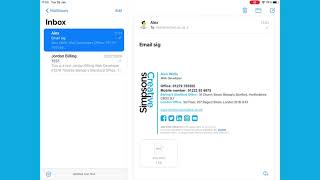 Setting up your email signature on an iOS device (iPhone/iPad)