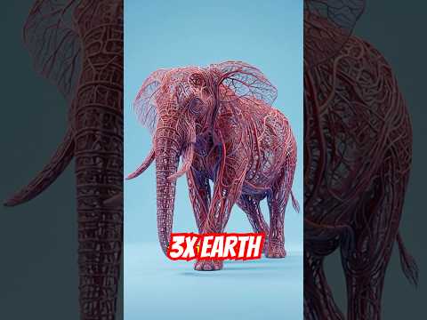 An Elephant's Blood Vessels Wrap Around Earth 3x 🐘🌍
