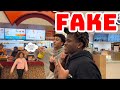 Fake celebrity prank at the mall