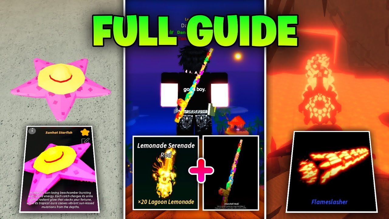 スリーピング・ジョニーフィッシュ/流れ星の日 How to Get Starshell Rod, Lemonade Serenade & New Companion in