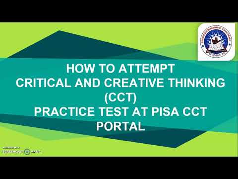 how to attempt CCT practice test at Pisa CCT Portal