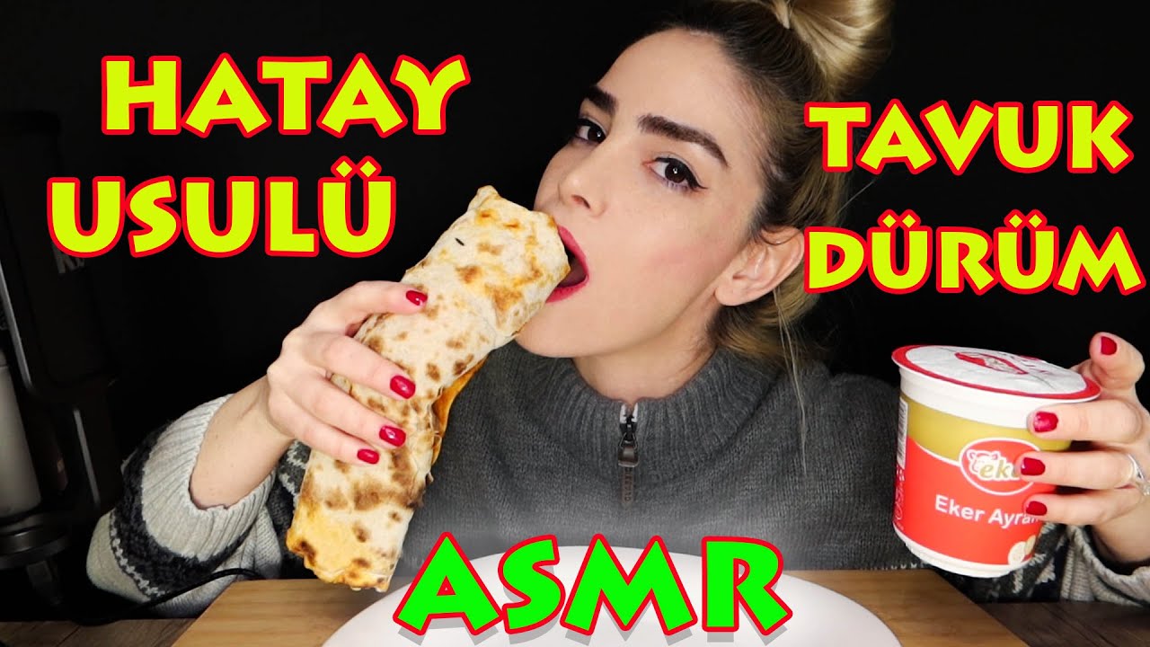 HATAY DÜRÜM ASMR | HATAY DÜRÜM YEME | KEDİ TERÖRÜ