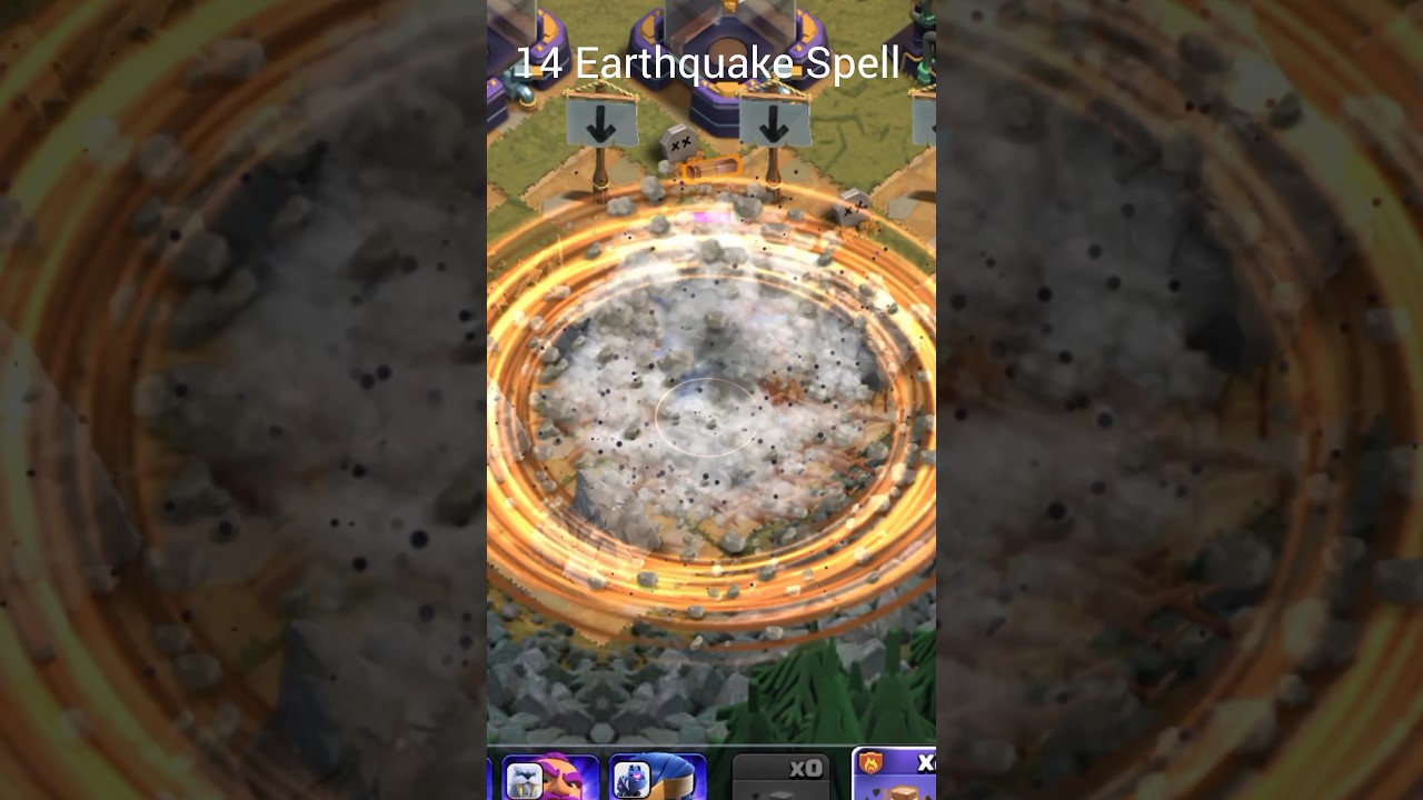 Lighting Earthquake Spell Vs (M.O.M.M.A) P.E.K.K.A 😱(Clash Of Clans)