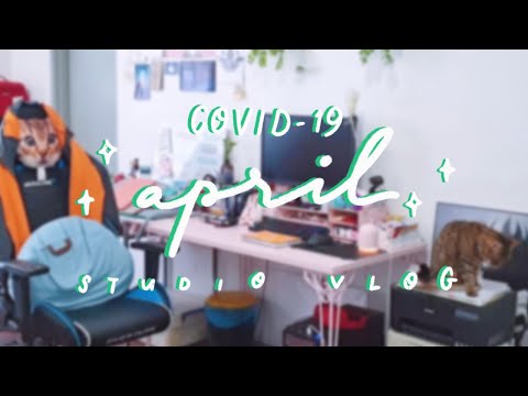 ☁️ april studio vlog ☁️ failed master shef attempts, boring wips and lots of pet footages