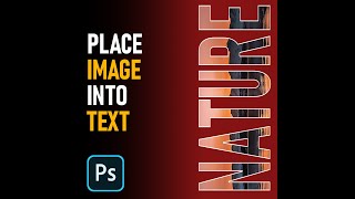 Photoshop Tutorial | Add Image into text