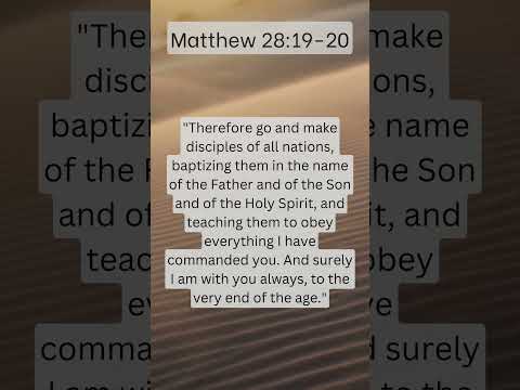Living with Purpose Through Matthew 28:19-20 1 YouTube video thumbnail