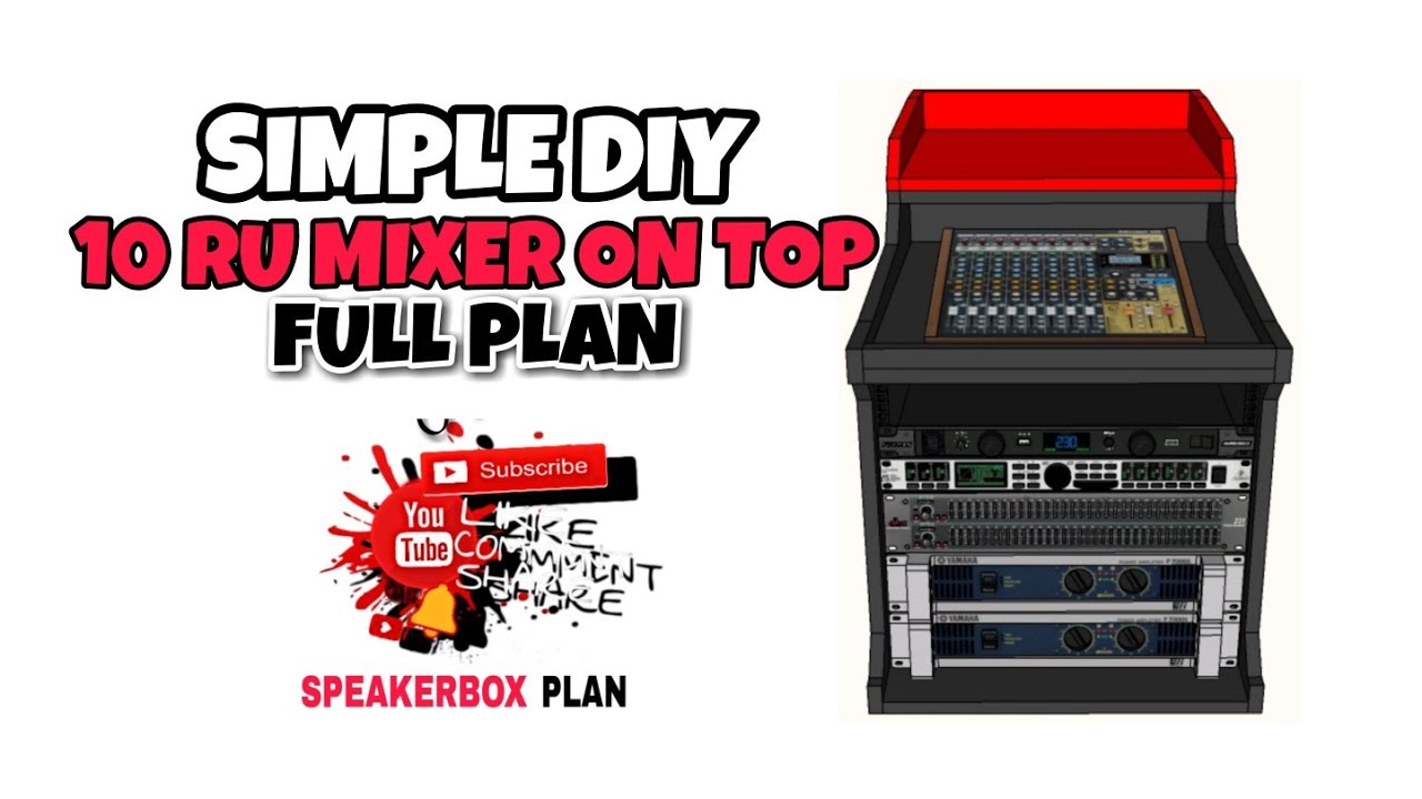 SIMPLE DIY 10RU MIXER ON TOP TOURCASE | FULL PLAN