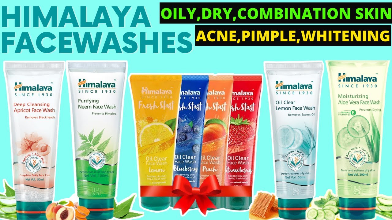 HIMALAYA Face Washes Review Best Face Wash For Oily, Dry Skin Best Whitening Facewash YouTube