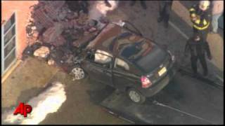 Raw Video: 3 Dead After Car Slams Into School