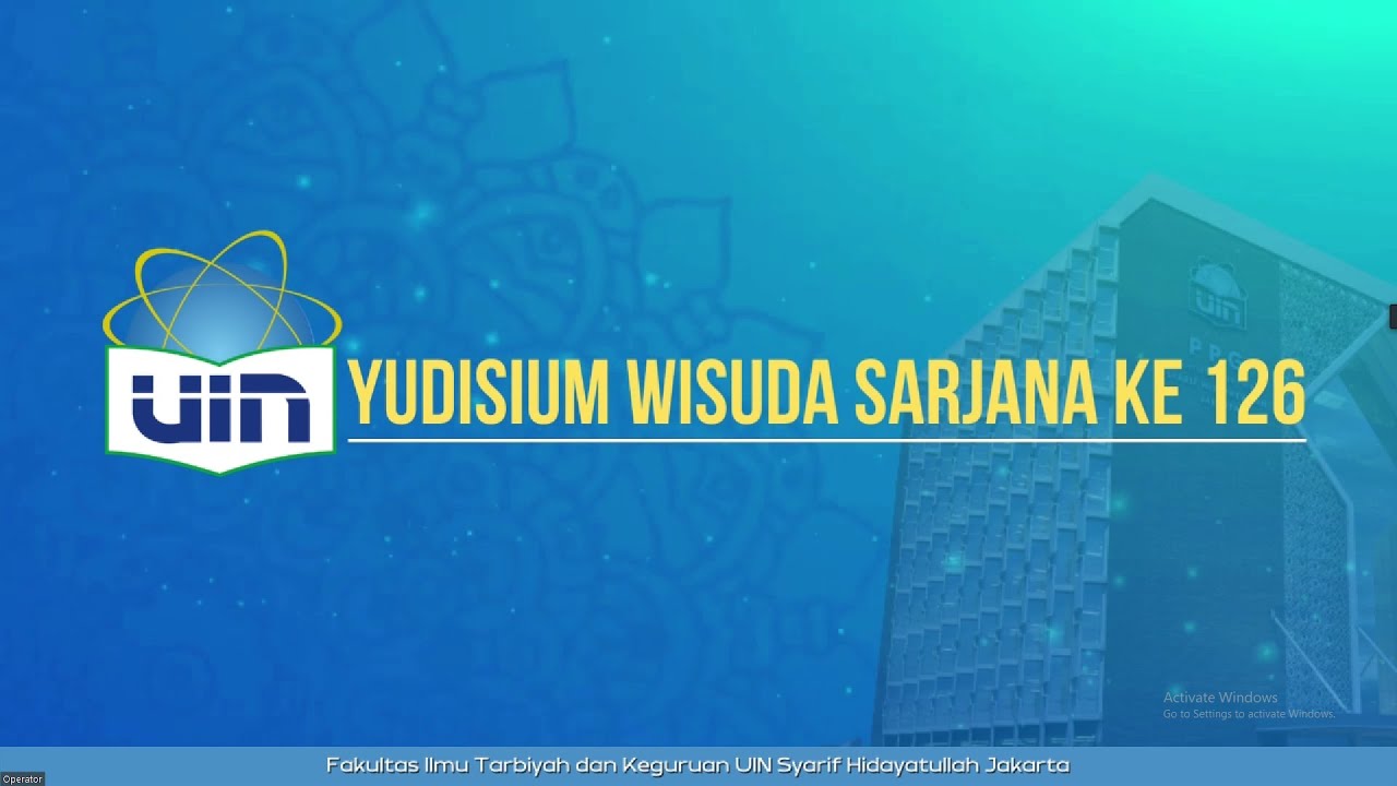 YUDISIUM WISUDA SARJANA FITK KE 126