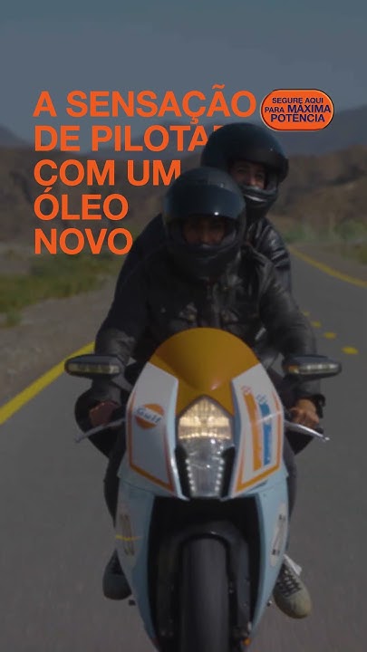 Gulf Powertrack: o motor da sua moto limpo por mais tempo.