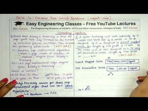 P9: Operating System Practice Questions | GATE NET PSU EXAM SEMESTER EXAM PREPARATION