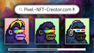 How to generate a Pixel Nft collection in 5 minutes (No code) | Pixel art