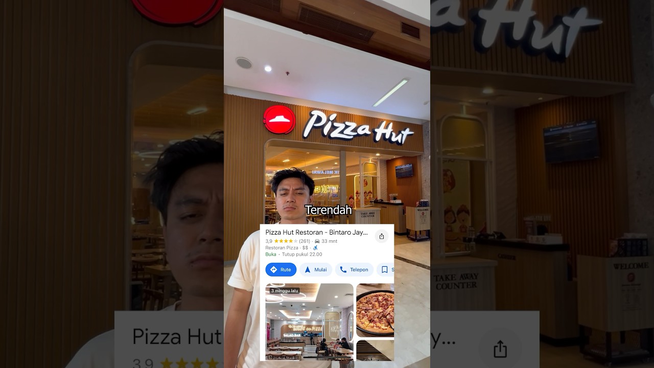 Pizza Hut 1 Bintang vs 5 Bintang #pizza #tea #food #star #review #fyp #shorts